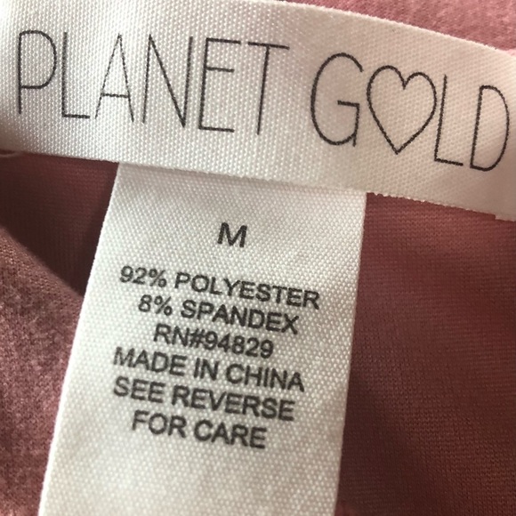 PLANET GOLD/ NWT/ JR/ Dusty Rose Dress / size M - Picture 4 of 6